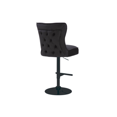 CHAIR RIXOS BAR 7122 BLACK LEGS + BLACK FABRIC