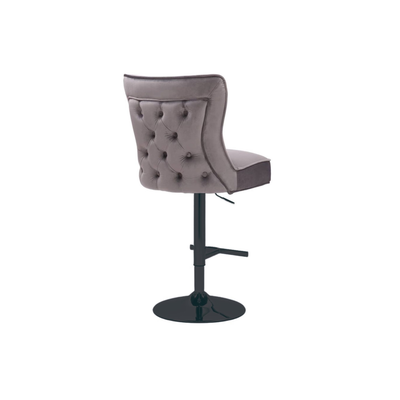 CHAIR RIXOS BAR 7122 BLACK LEGS + GREY FABRIC