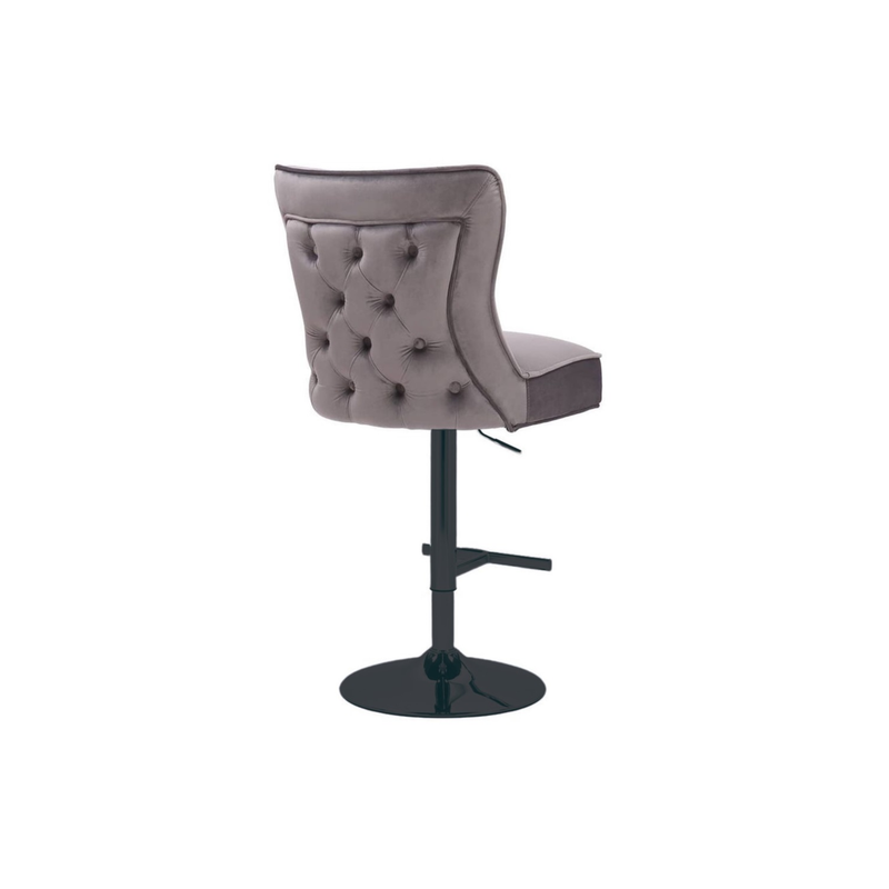 CHAIR RIXOS BAR 7122 BLACK LEGS + GREY FABRIC