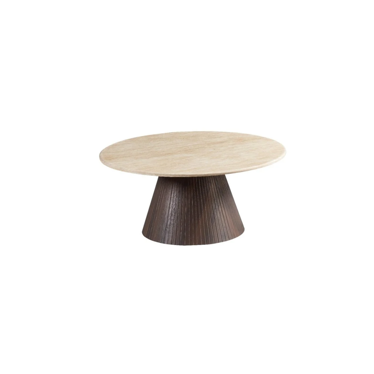 KIMBERLY BROWN CT 110  ROND  FLINTSTONE FAUX  MARBLE TOP