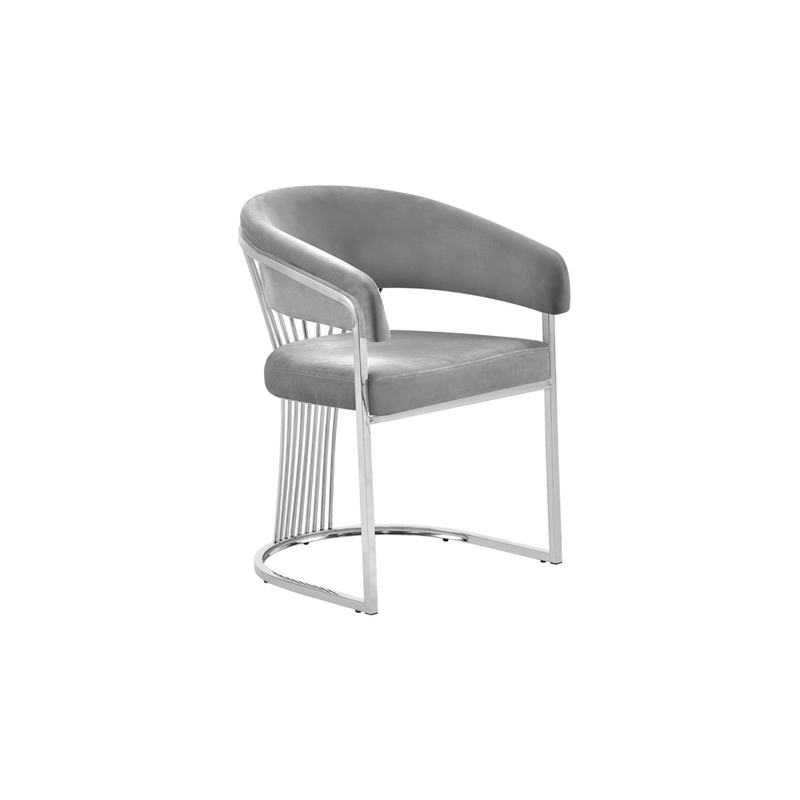 CHAIR ACELYA VC806 SILVER + GREY