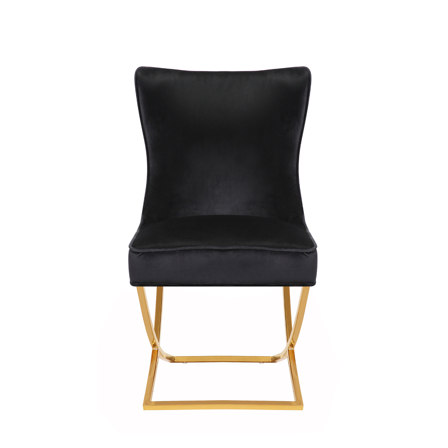 CHAIR RIXOS 105 GOLD LEGS + BLACK FABRIC (C59)