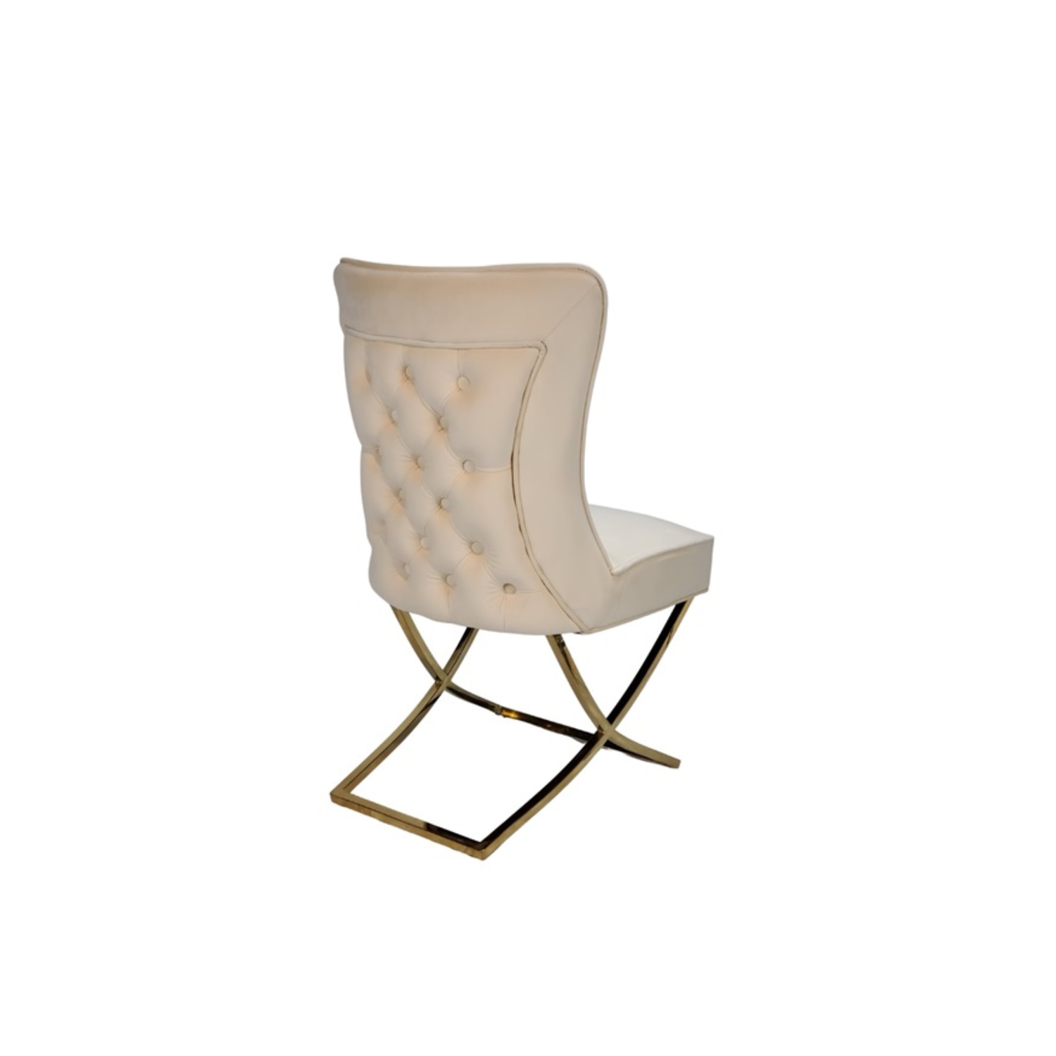 CHAIR RIXOS 105 GOLD LEGS + CREAM FABRIC