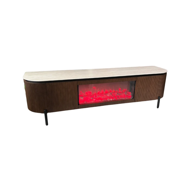AQUA TT BRUIN MET SFEER HAARD 200X50X55 BEIGE KERAMIEK