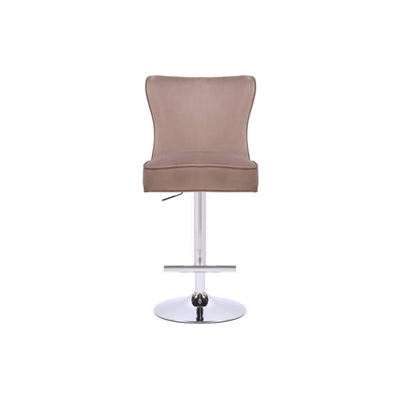 CHAIR RIXOS BAR 7122 SILVER LEGS + TAUPE FABRIC (C42)