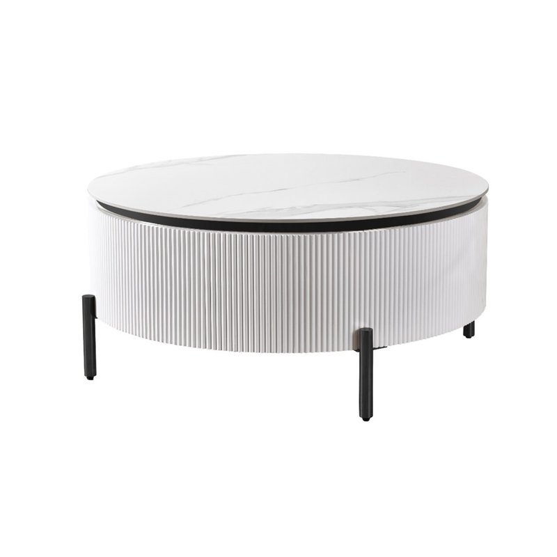 AQUA CT WHITE/BLACK 100 ROND WHITE CERAMIC