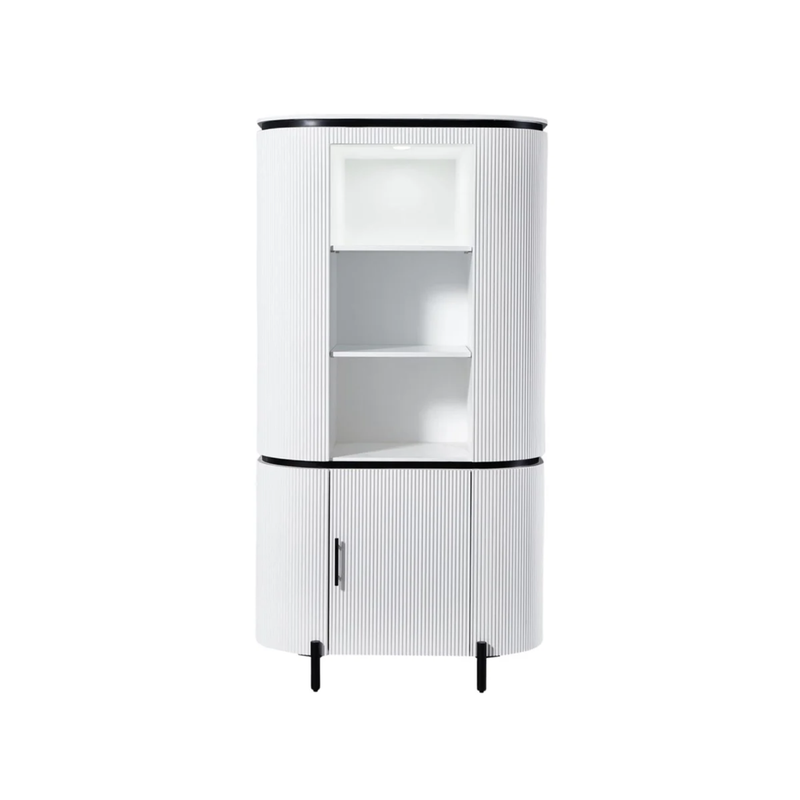 AQUA CABINET WHITE/BLACK 180X50X95 WHITE CERAMIC