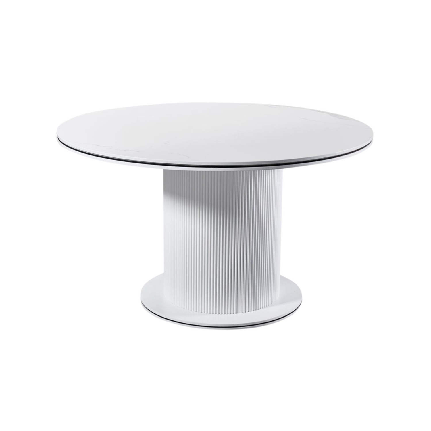 AQUA DT WHITE/BLACK 130 ROND WHITE CERAMIC