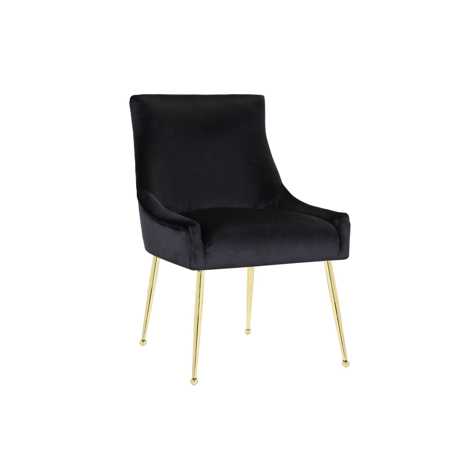 CHAIR Genoa 5255 GOLD LEGS +  BLACK FABRIC (C59)