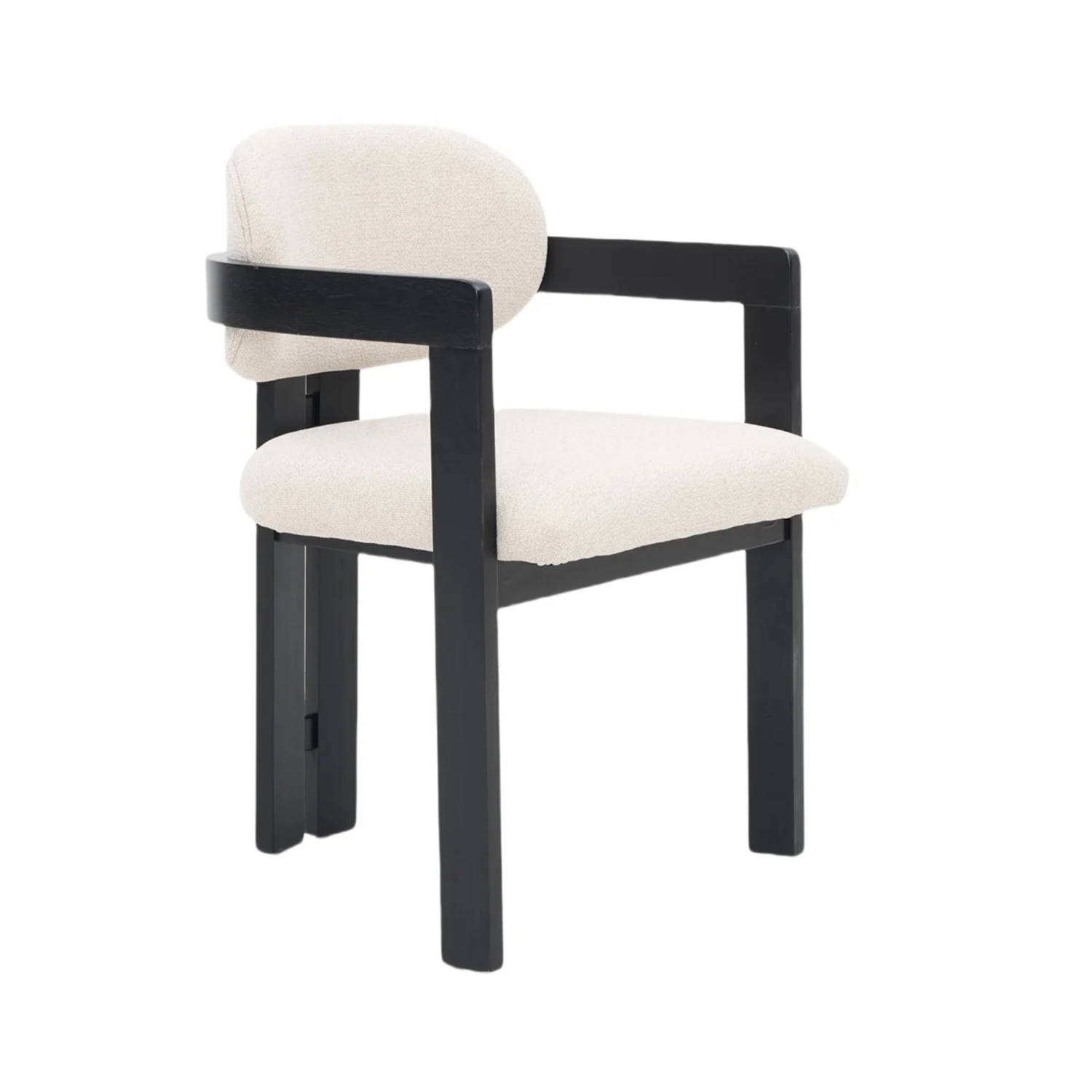 CHAIR DUBAI ZB-5576 BLACK LEGS DY2117-1 CREAME