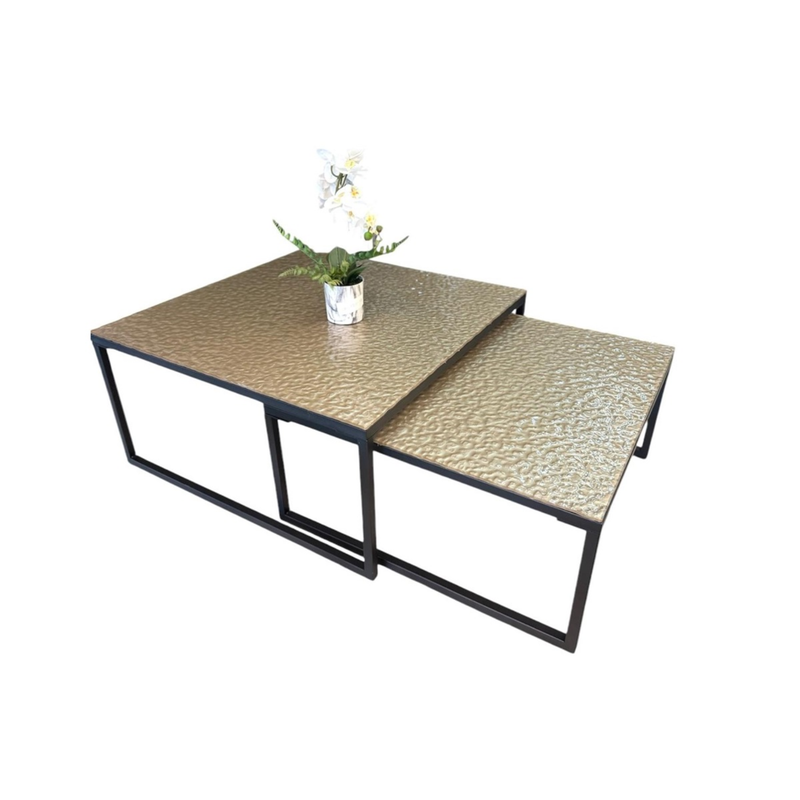 SASY CT BLACK 90/80 GOLD FUSED GLASS TOP