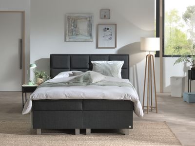 Opbergboxspring Grande Antraciet 140x200