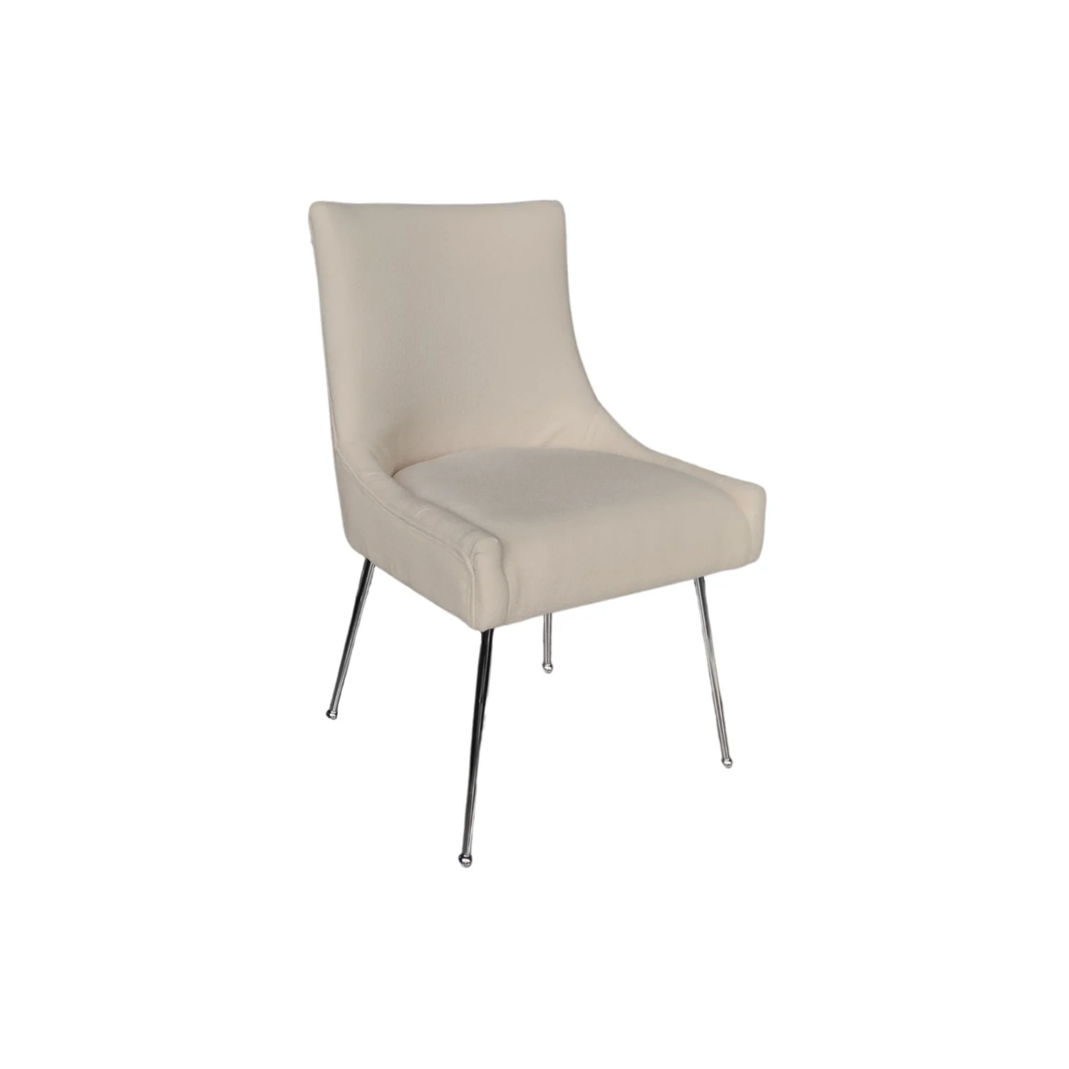 CHAIR Genoa 5255 SILVER LEGS + CREAM LINEN