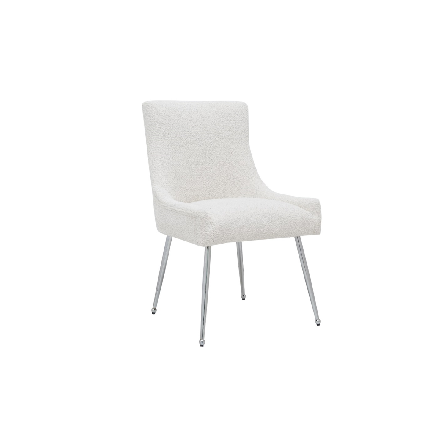 CHAIR Genoa 5255 SILVER LEGS + WHITE LINEN