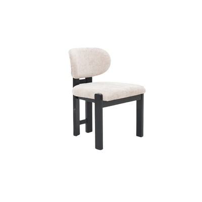 CHAIR DESIREY ZB-5685 BLACK LEGS CREAM FY2415-7