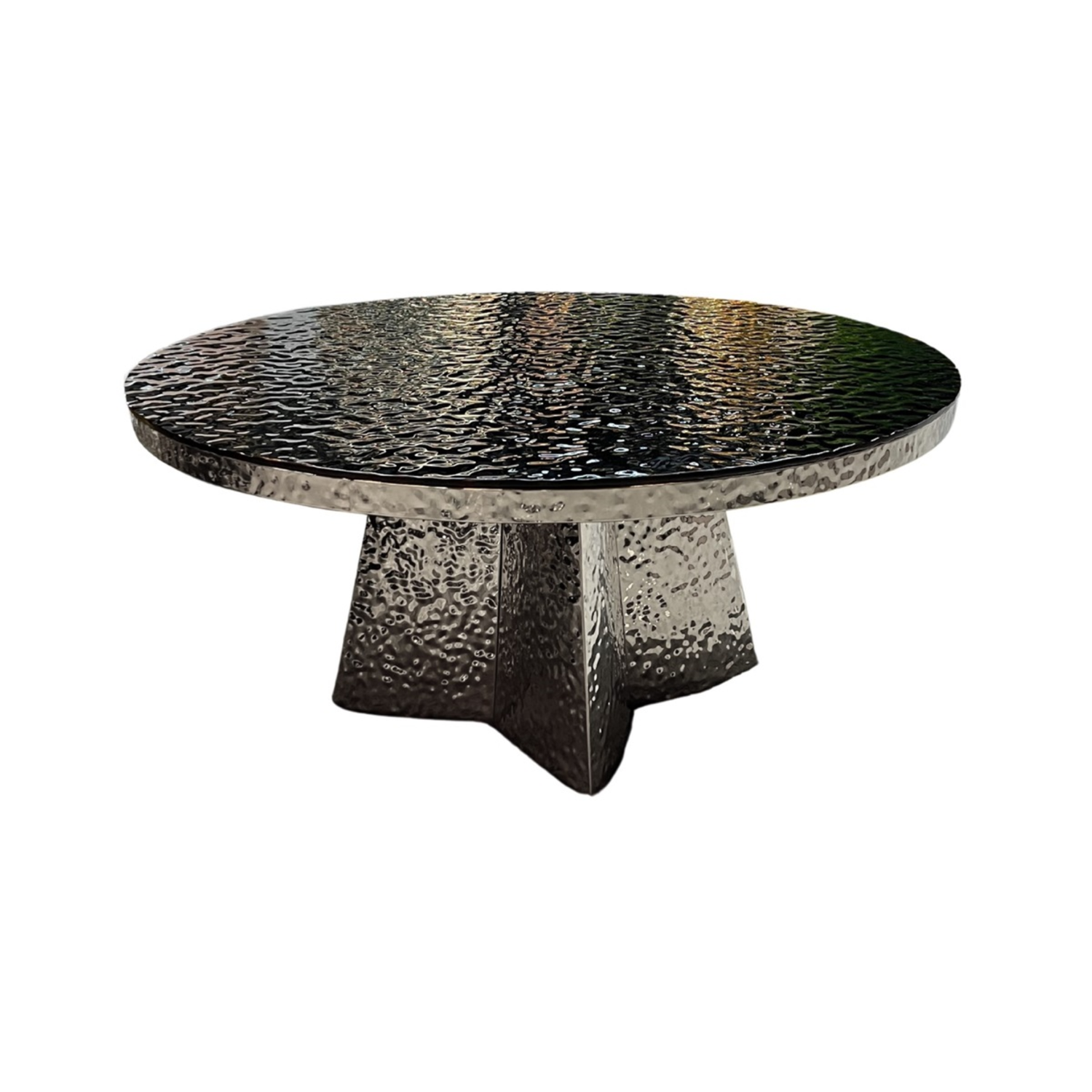 JIMMY CT SILVER 110 ROND BLACK FUSED GLASS