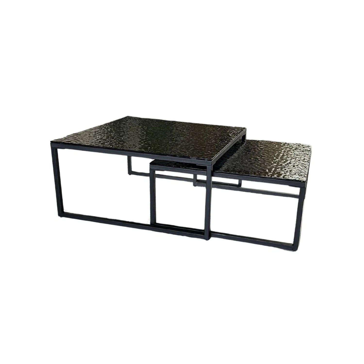 SASY CT BLACK 90/80 BLACK FUSED GLASS TOP