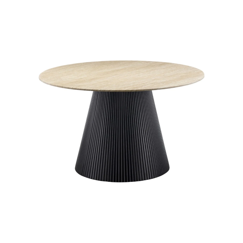 KIMBERLY BLACK DT 130 ROND FLINTSTONE FAUX  MARBLE TOP