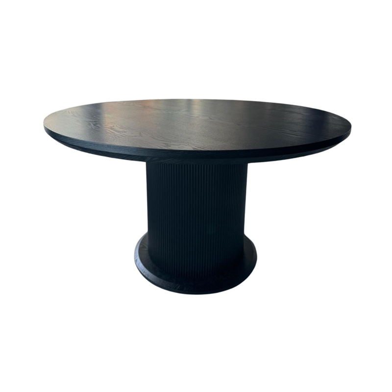 TAKSIM DT 130 ROND BLACK VENEER PLAIN