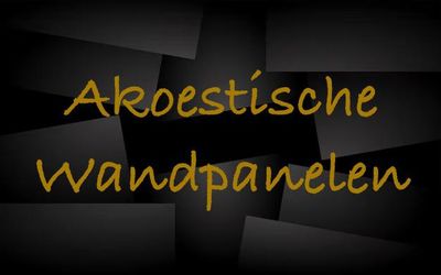 Akoestische Wandpanelen