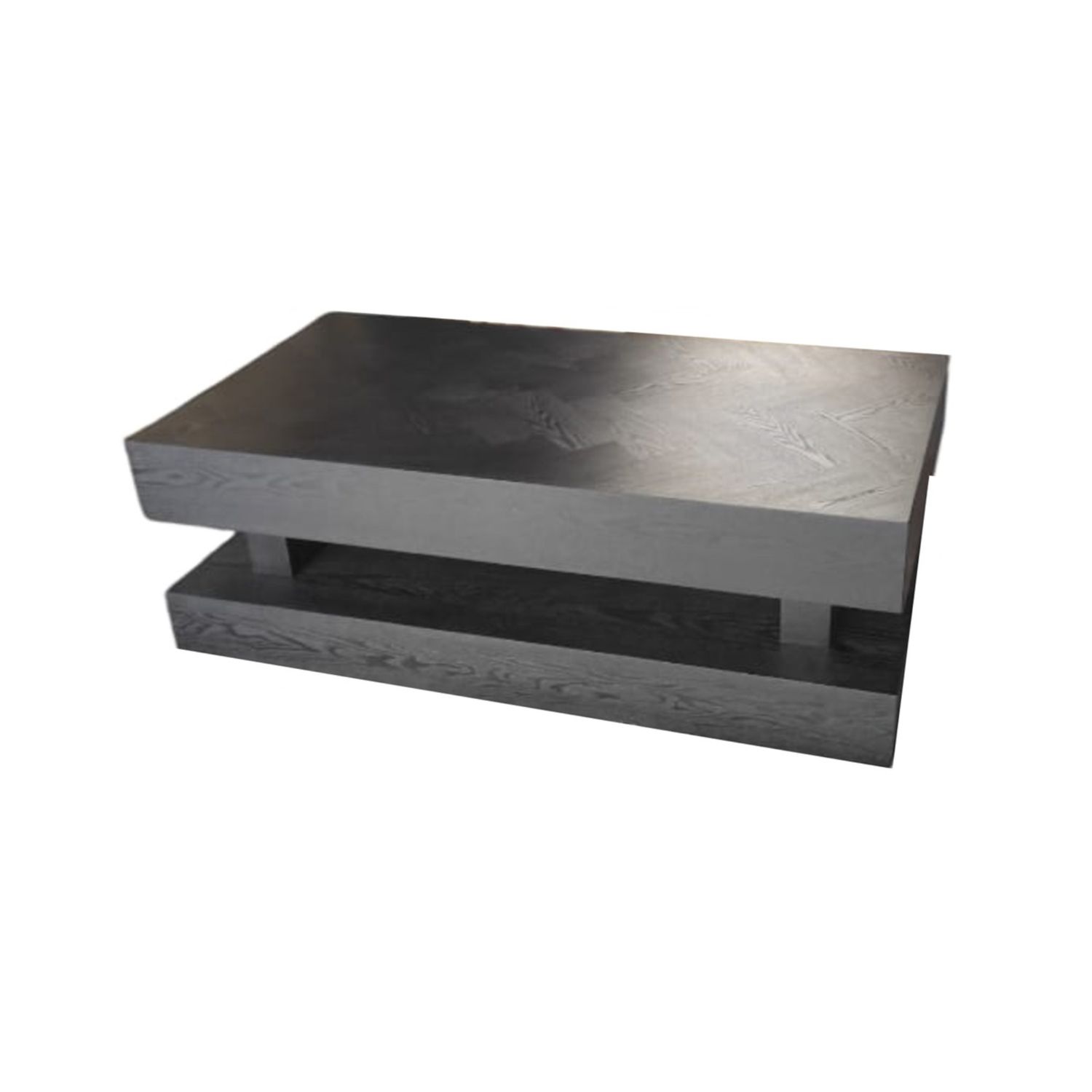 TOLEDO BLACK PLAIN VISGRAAT WITH DRAWER 130X70