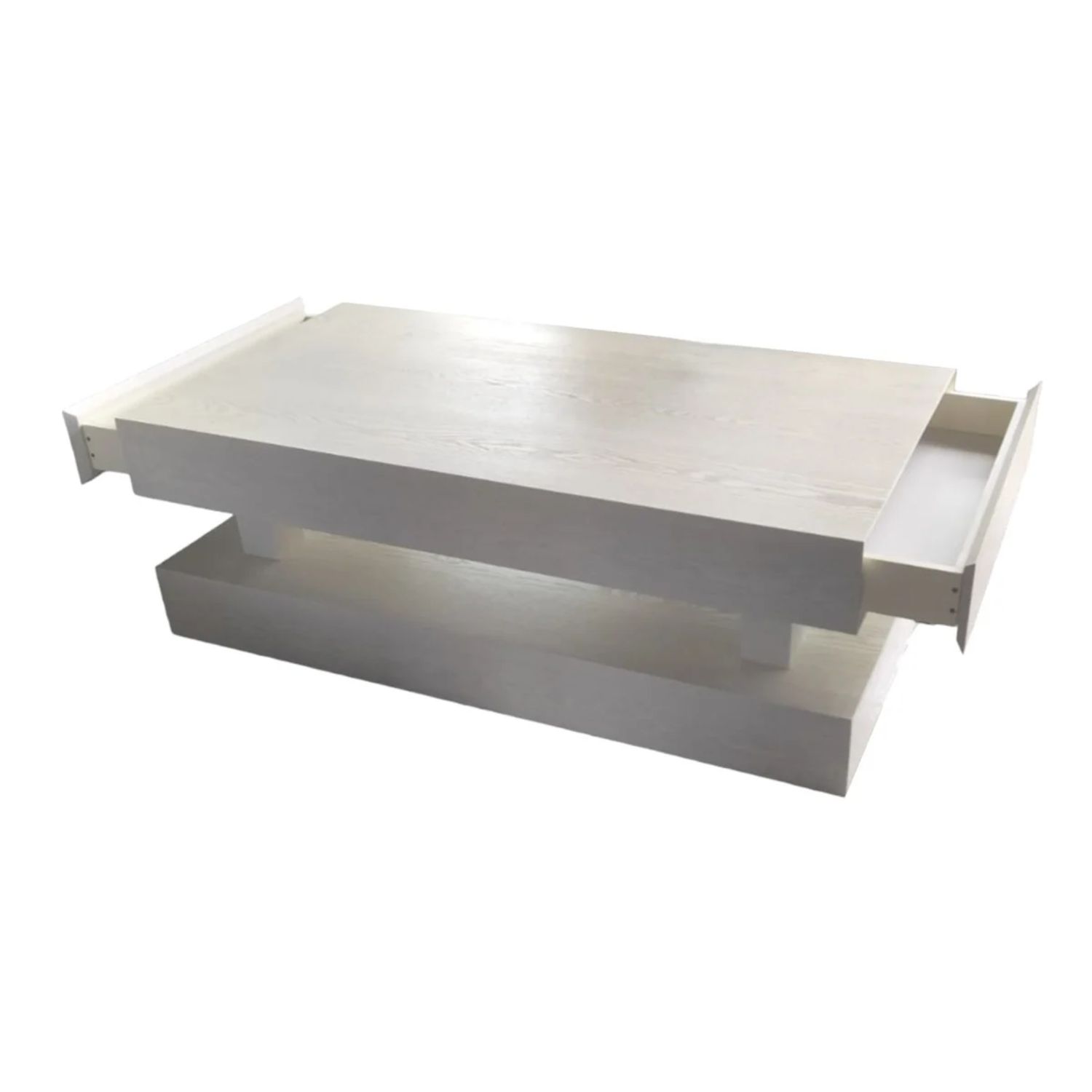 TOLEDO CREAM PLAIN VENEER WITH DRAWER  130X70