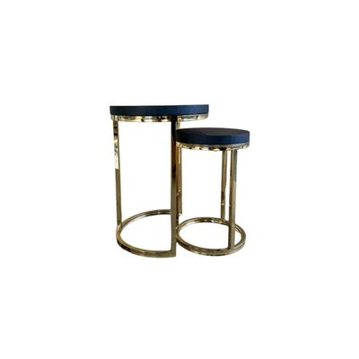 MINI DOBLO GOLD BLACK PLAIN VENEER TOP