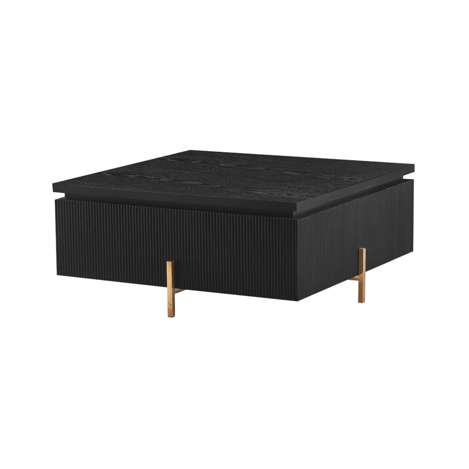 FOSTER CT BLACK VENEER PLAIN 100X100X45 GOLD