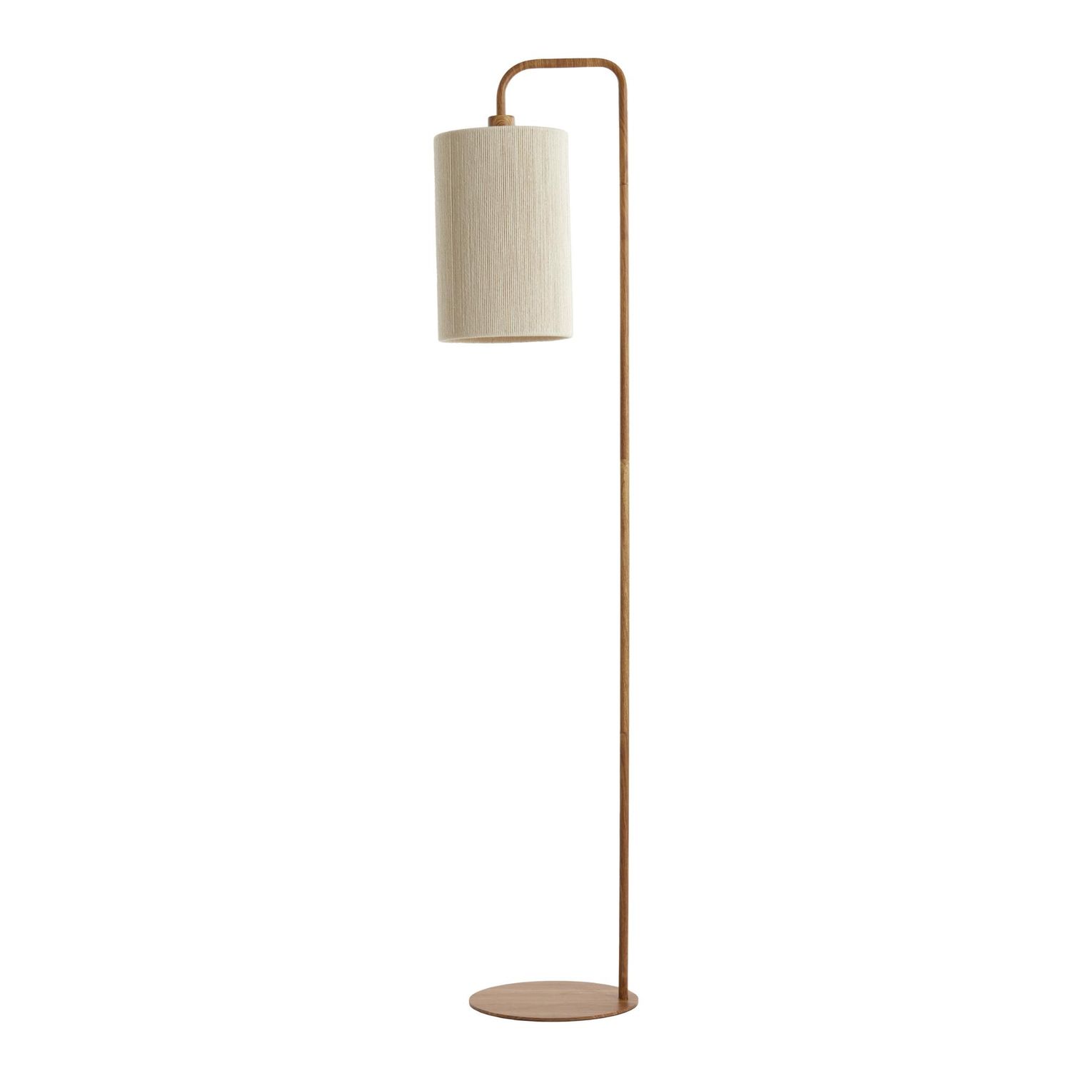 Vloerlamp Donio - Naturel/Crème - 33.5x28x155cm
