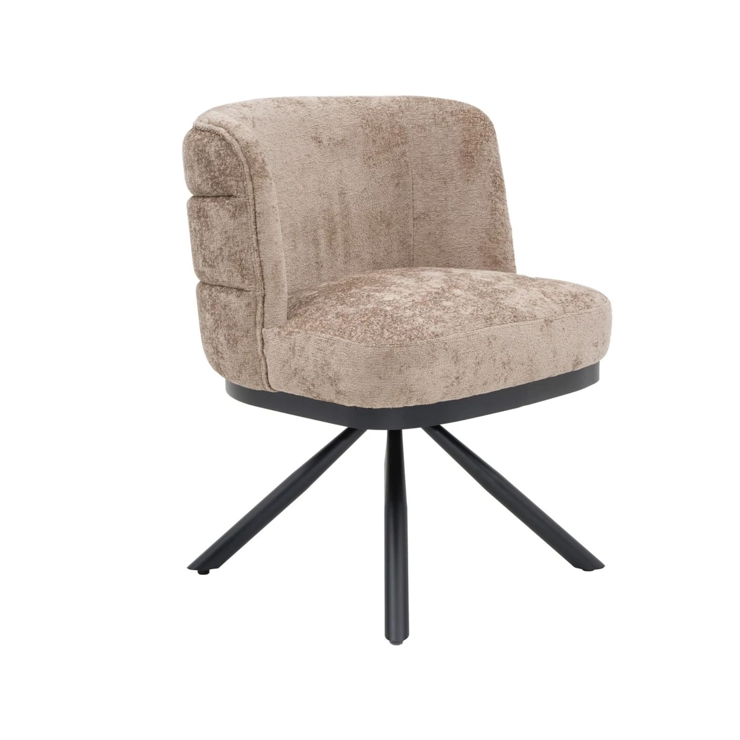 CHAIR CORFU ZB-5692 BLACK LEGS  FY2415 NO-8 BROWN