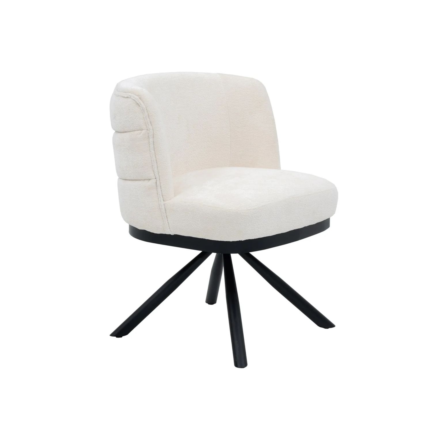 CHAIR CORFU ZB-5692 BLACK LEGS FY2415 NO-5 WHITE