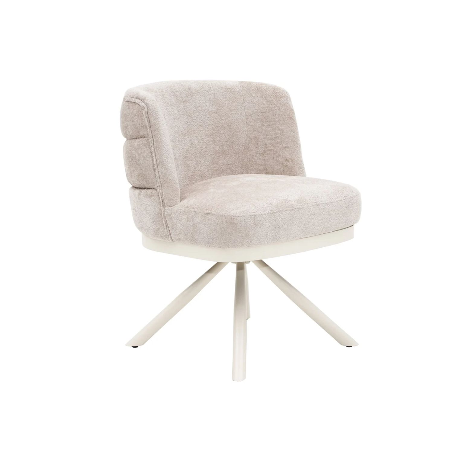 CHAIR CORFU ZB-5692 CREAM LEGS  FY2415 NO-6 TAUPE