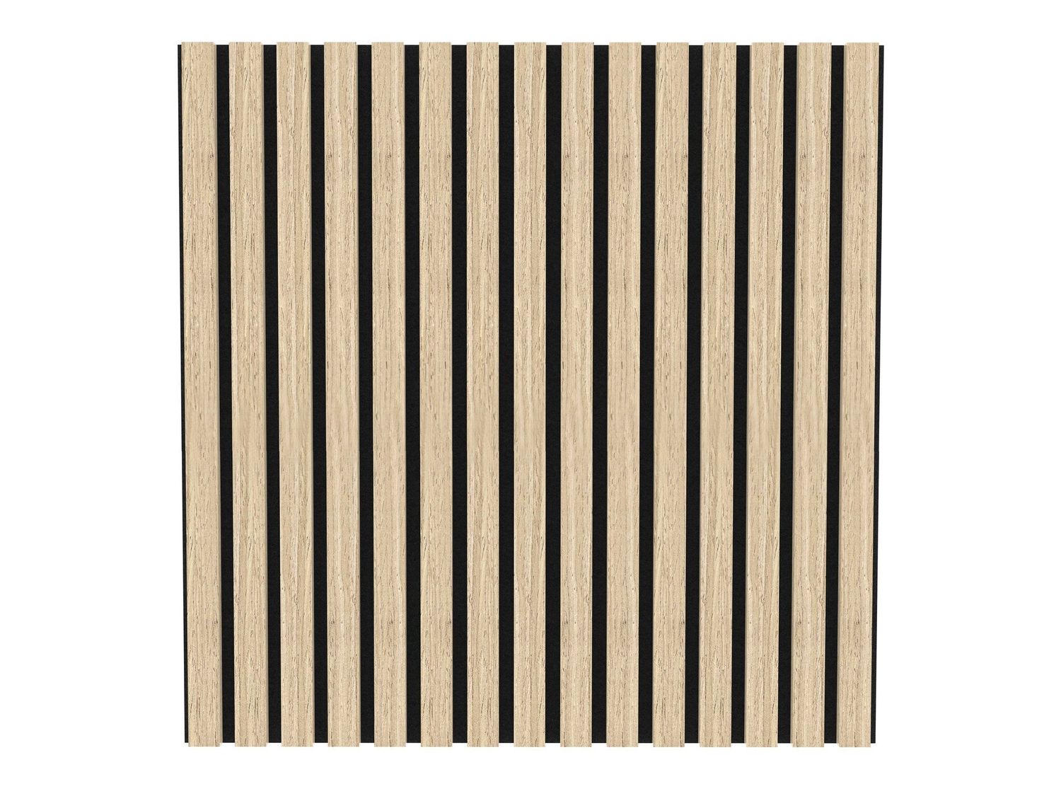 Akupanel Eiken Naturel 60 x 60 cm Lattenwand Akoestische wandpanelen