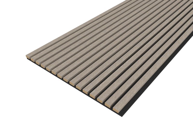 Rosenwood Akupanel Monza Visgraat Herringbone 270 x 60 cm Lattenwand Akoestische wandpanelen