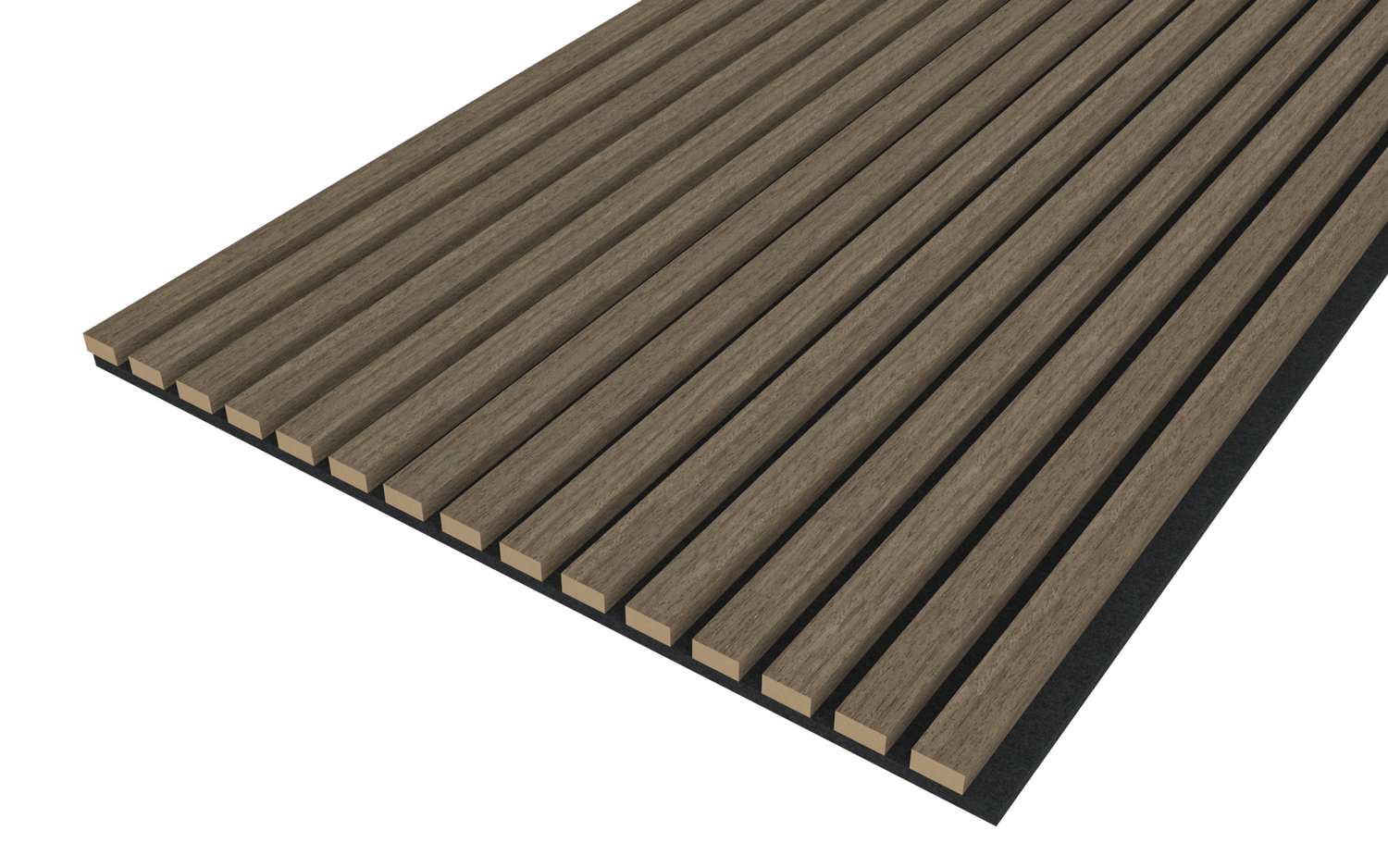 Akupanel Eiken Walnoot 270 x 60 cm Lattenwand Akoestische wandpanelen