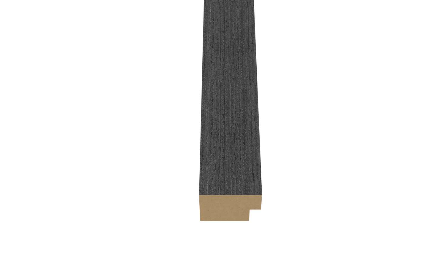 Eindlat Zwart - Afwerklijst - Afwerklat - 270 cm