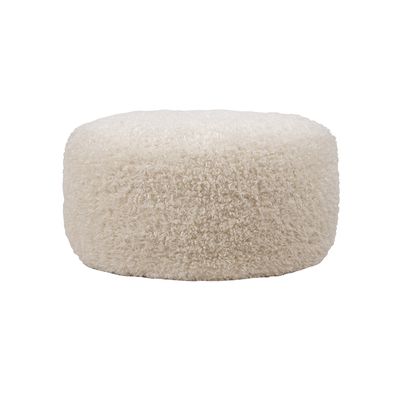 Baggy poef - Ø70 - Doodle - Cream 02