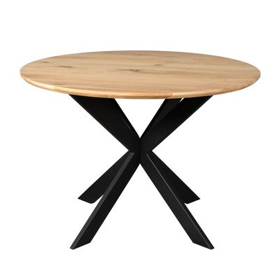 Eiken eettafel Ferris | Rond 110 cm | Naturel