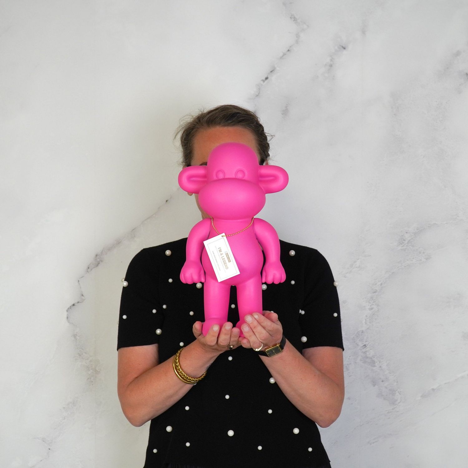 Legend - Ornament - Monkey - Pink - L