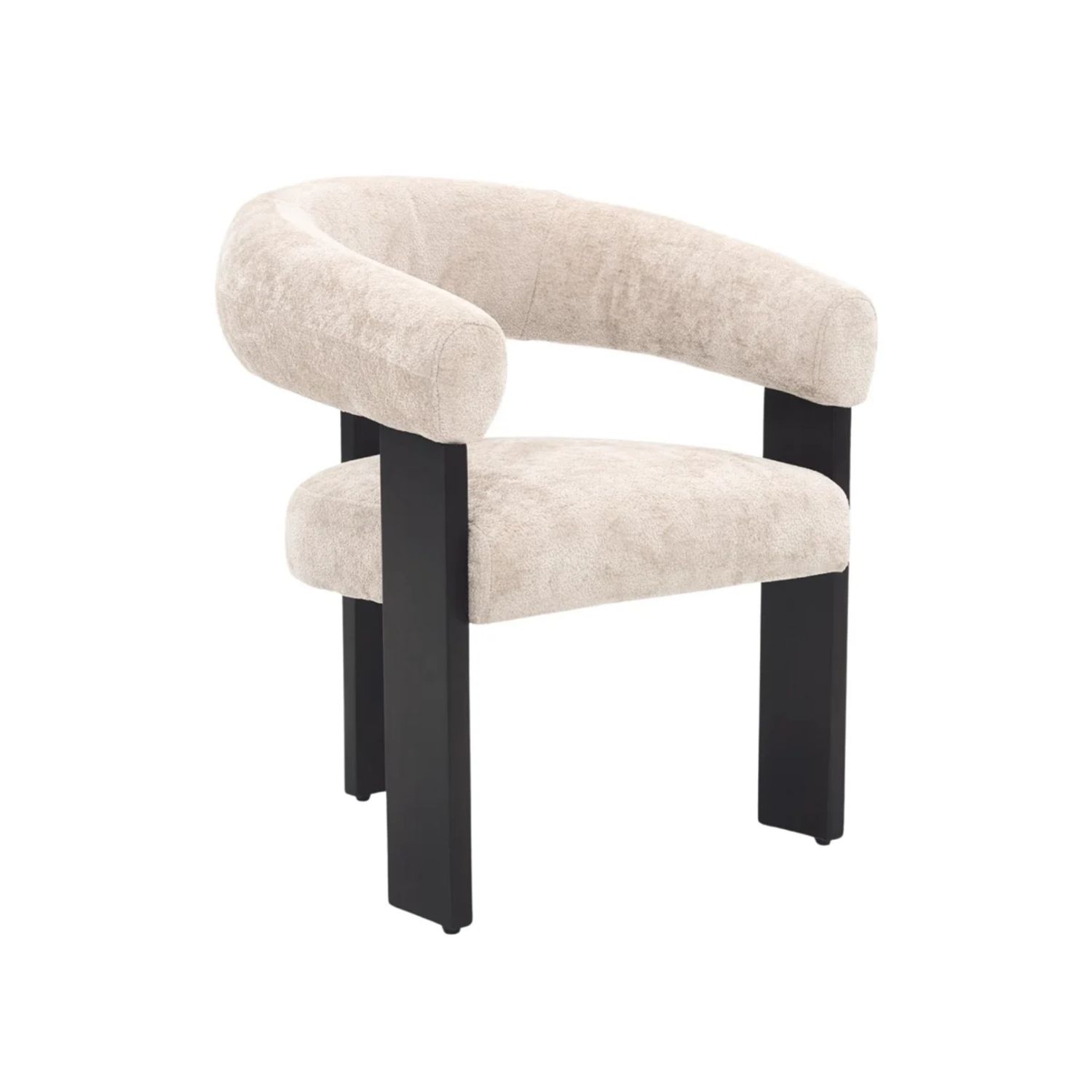 CHAIR SARA ZB-5698 BLACK LEGS FY2415 NO-7 LIGHT BROWN
