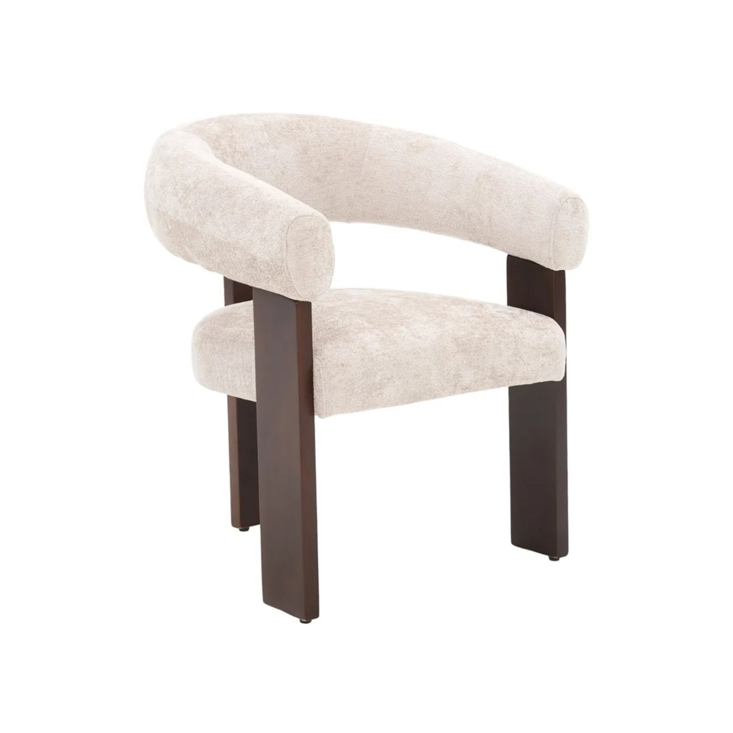 CHAIR SARA ZB-5698 BROWN LEGS FY2415 NO-6 TAUPE