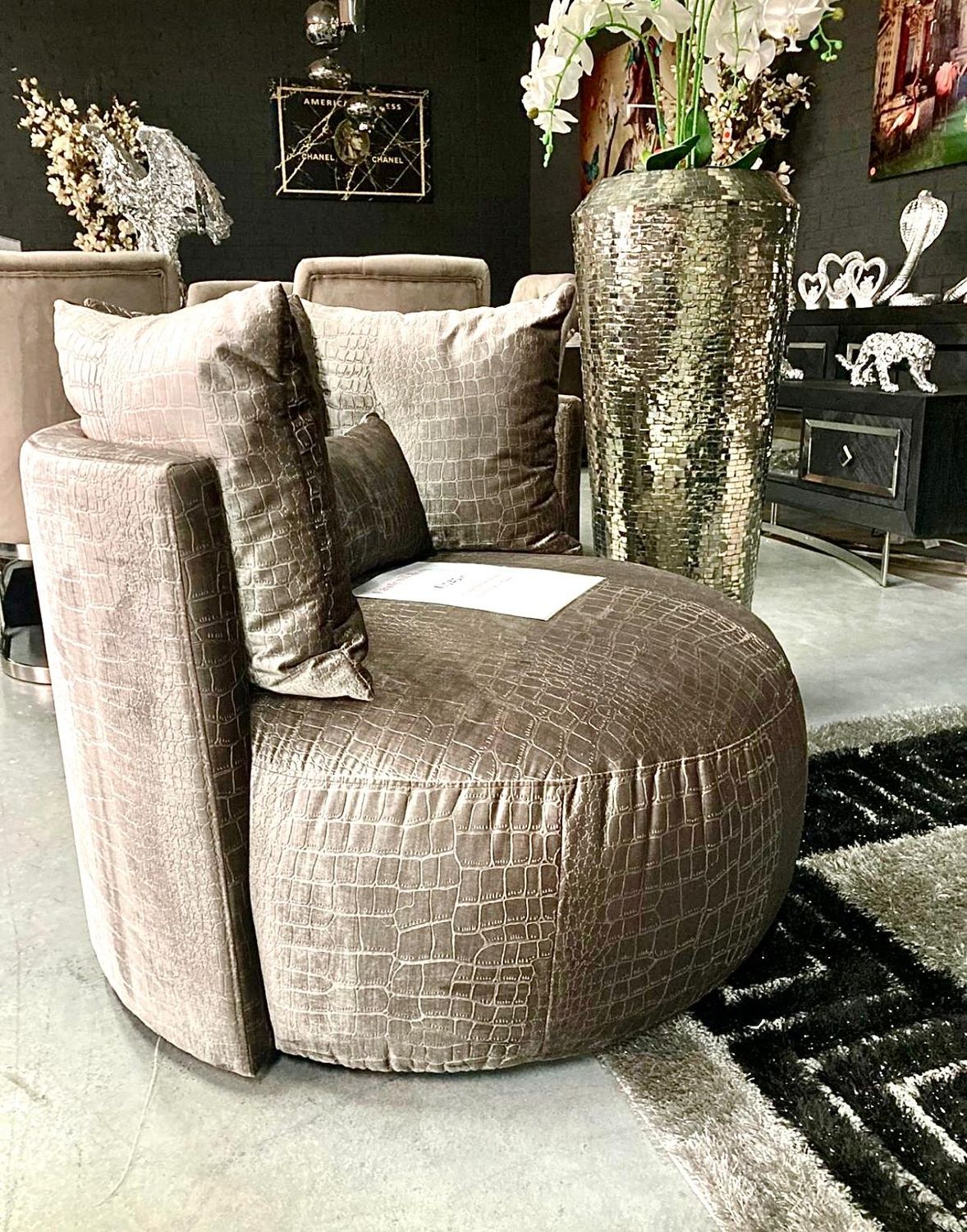 Luxe Ronde Fauteuil Roxy