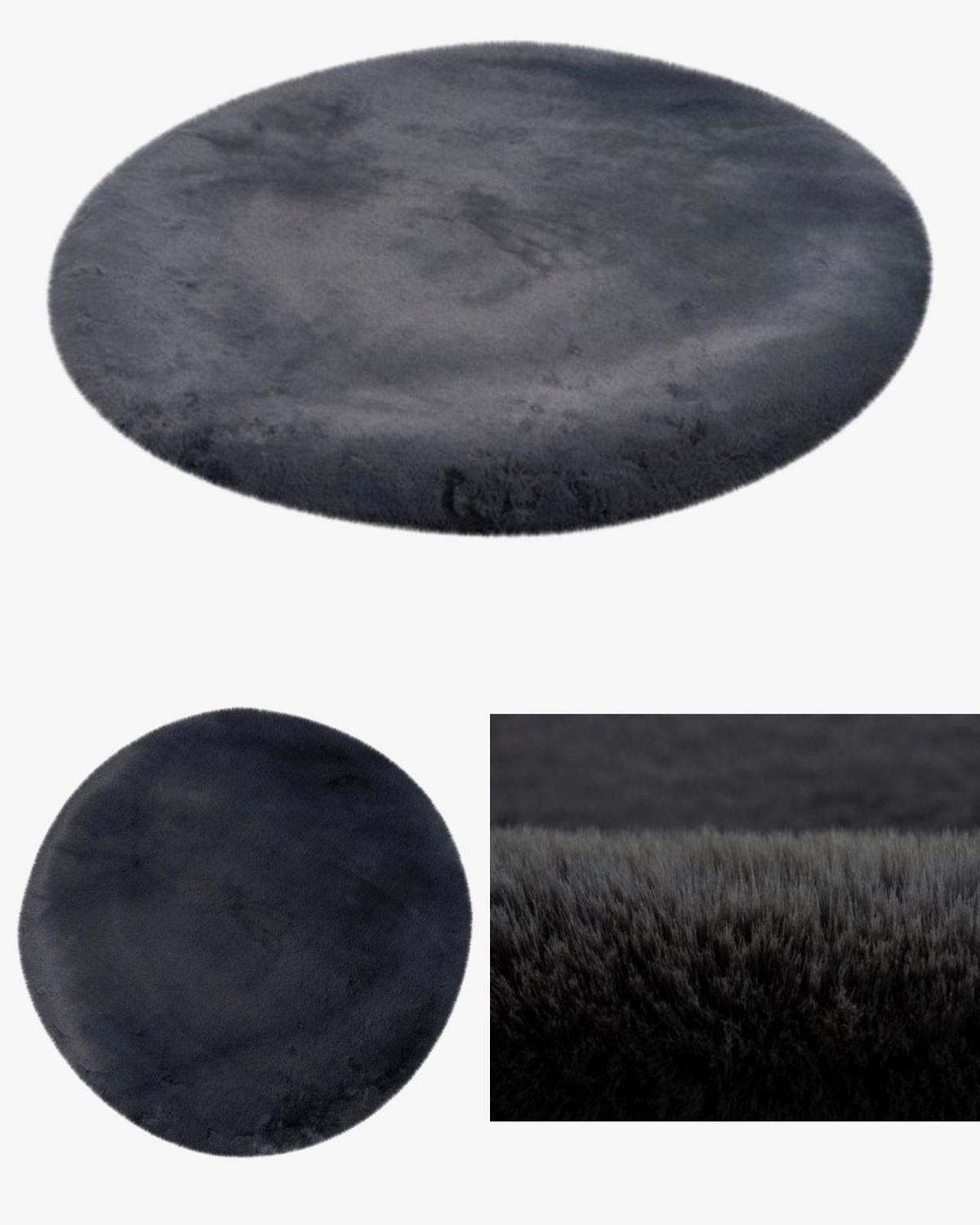 Heaven fluffy vloerkleden verschillende kleuren &amp; maten 120/160/200 cm rond