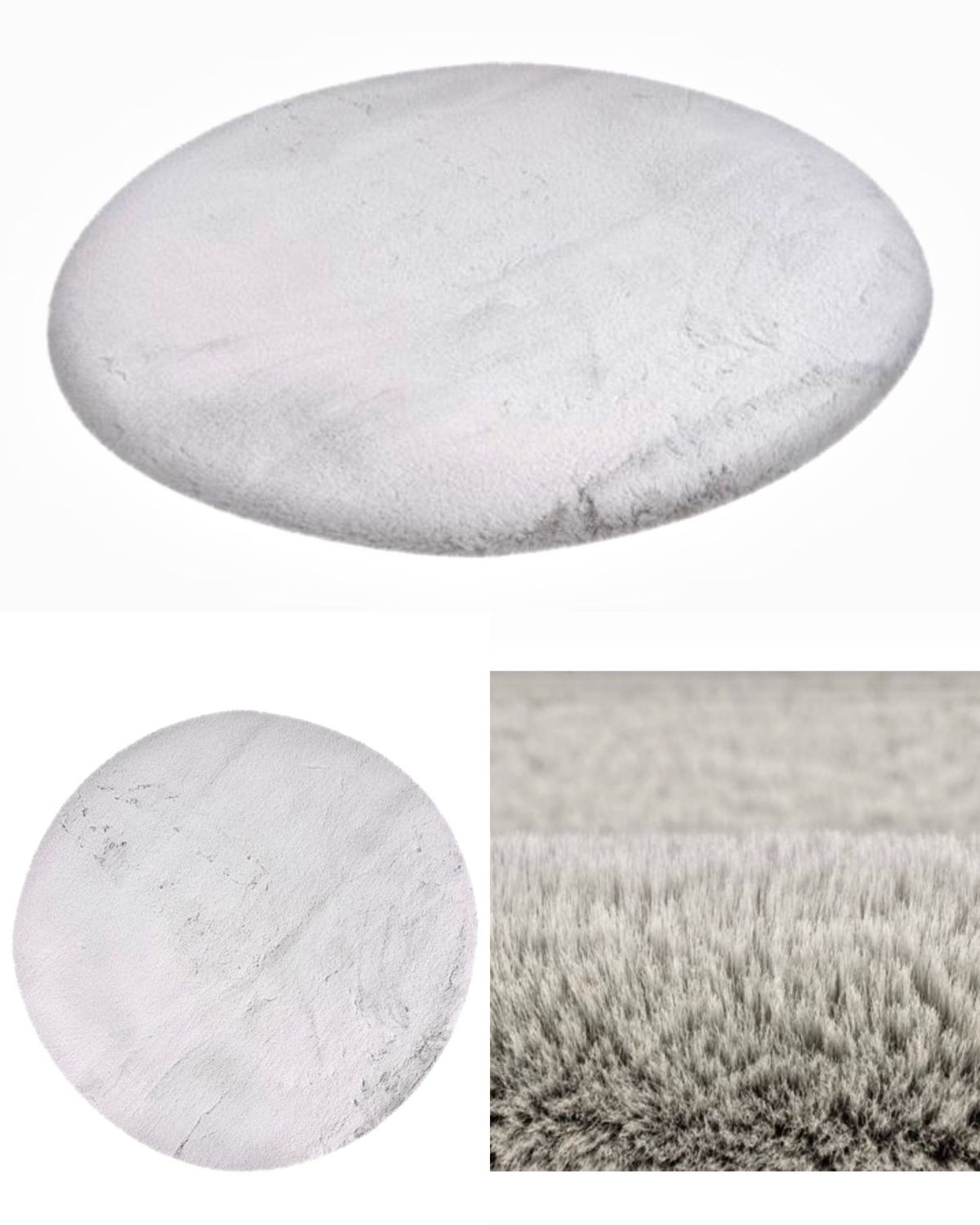 Heaven fluffy vloerkleden verschillende kleuren &amp; maten 120/160/200 cm rond