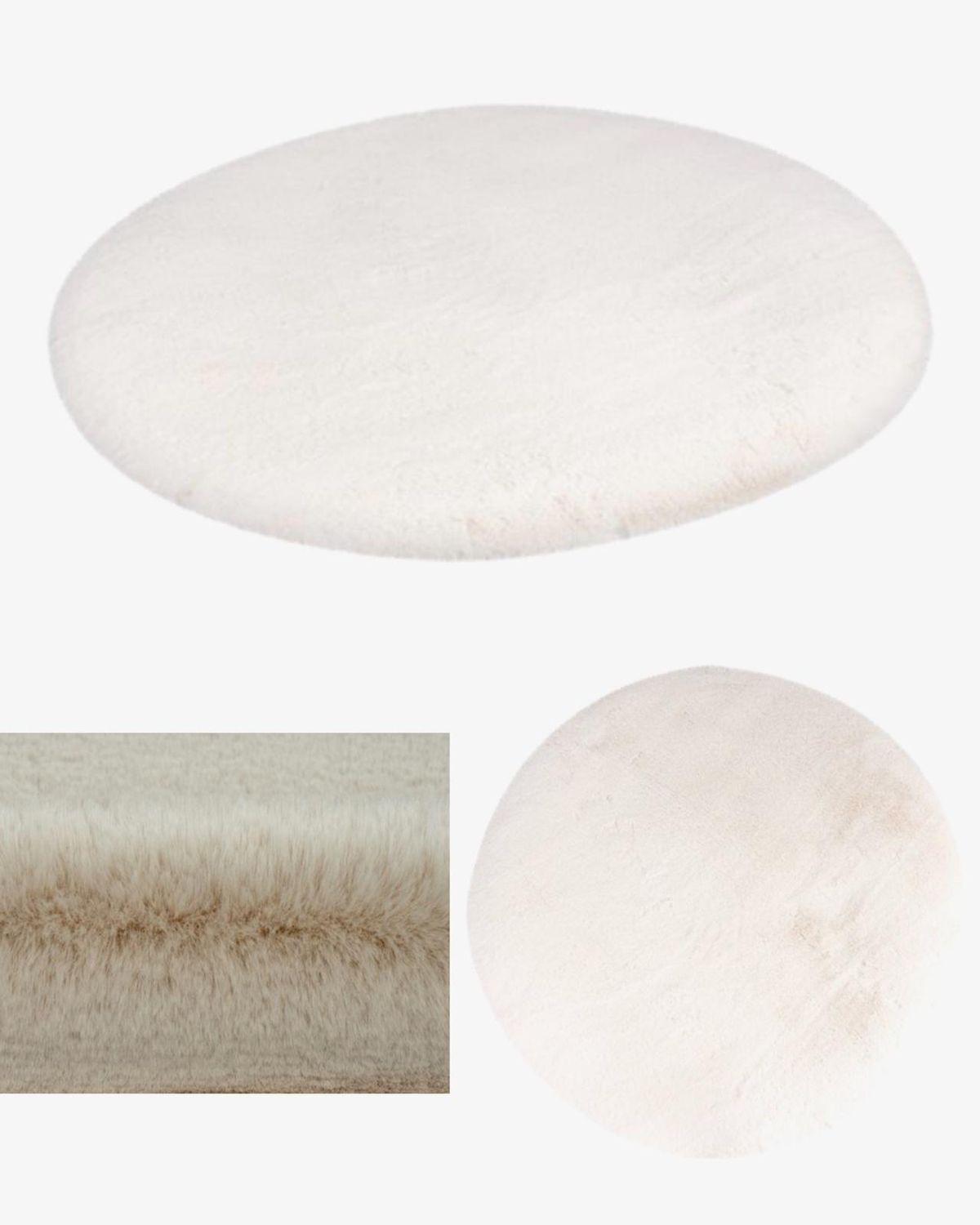 Heaven fluffy vloerkleden verschillende kleuren &amp; maten 120/160/200 cm rond