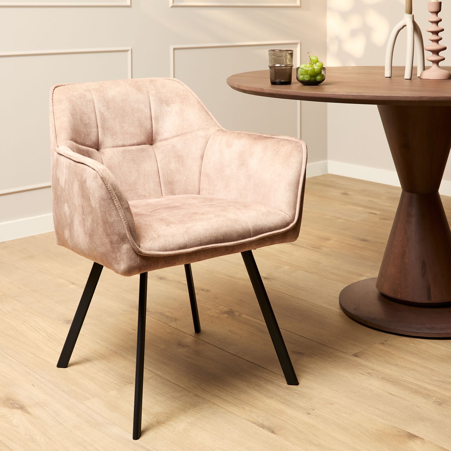 Eetkamerstoel Emma | Velvet Taupe