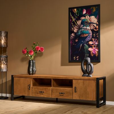 Tv meubel Boaz 200 cm | Twee deuren en twee lades