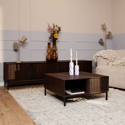 Salontafel Madison Brown | 80 cm | Vierkant Salontafel Madison Brown | 80 cm | Vierkant