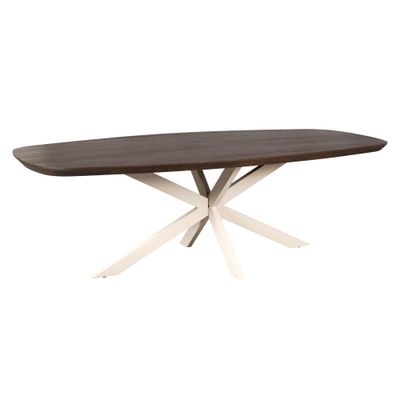Eettafel Madison Brown | 200 cm | Deens Ovaal | Poot Sand