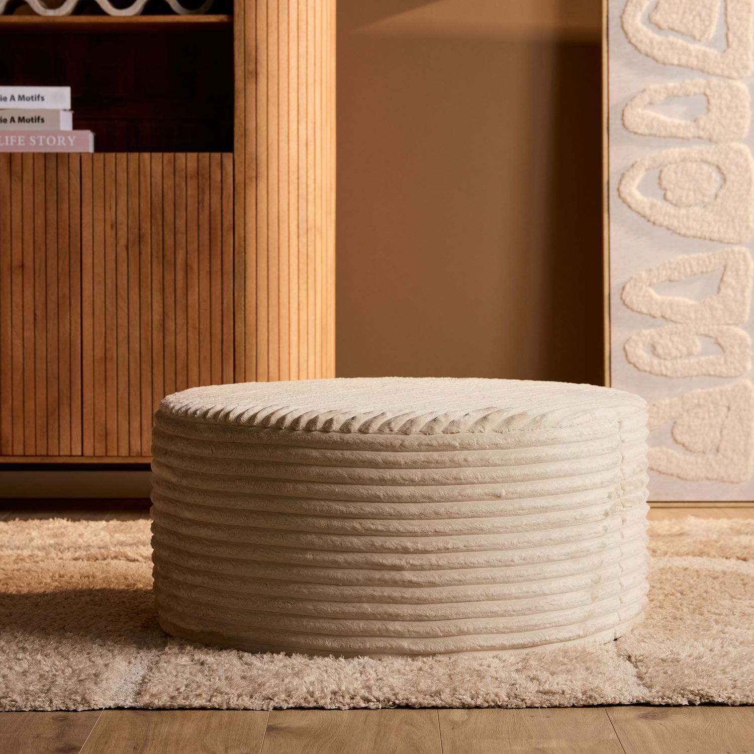 My Sofa Hocker | Rond | 80 cm | Tilia 03 | Beige